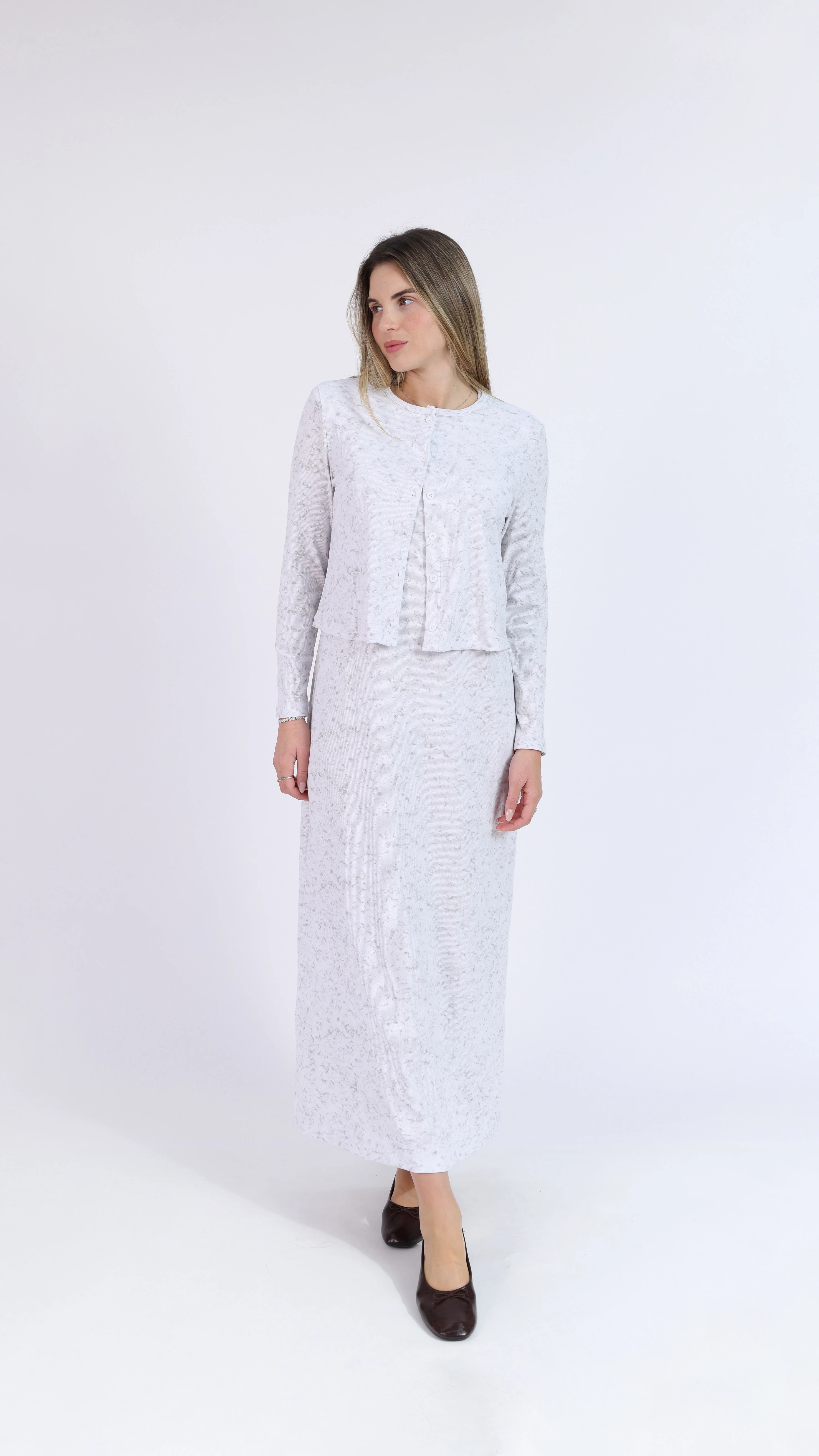 Cardigan + Sarafan Set / Grey Acid - Image 3