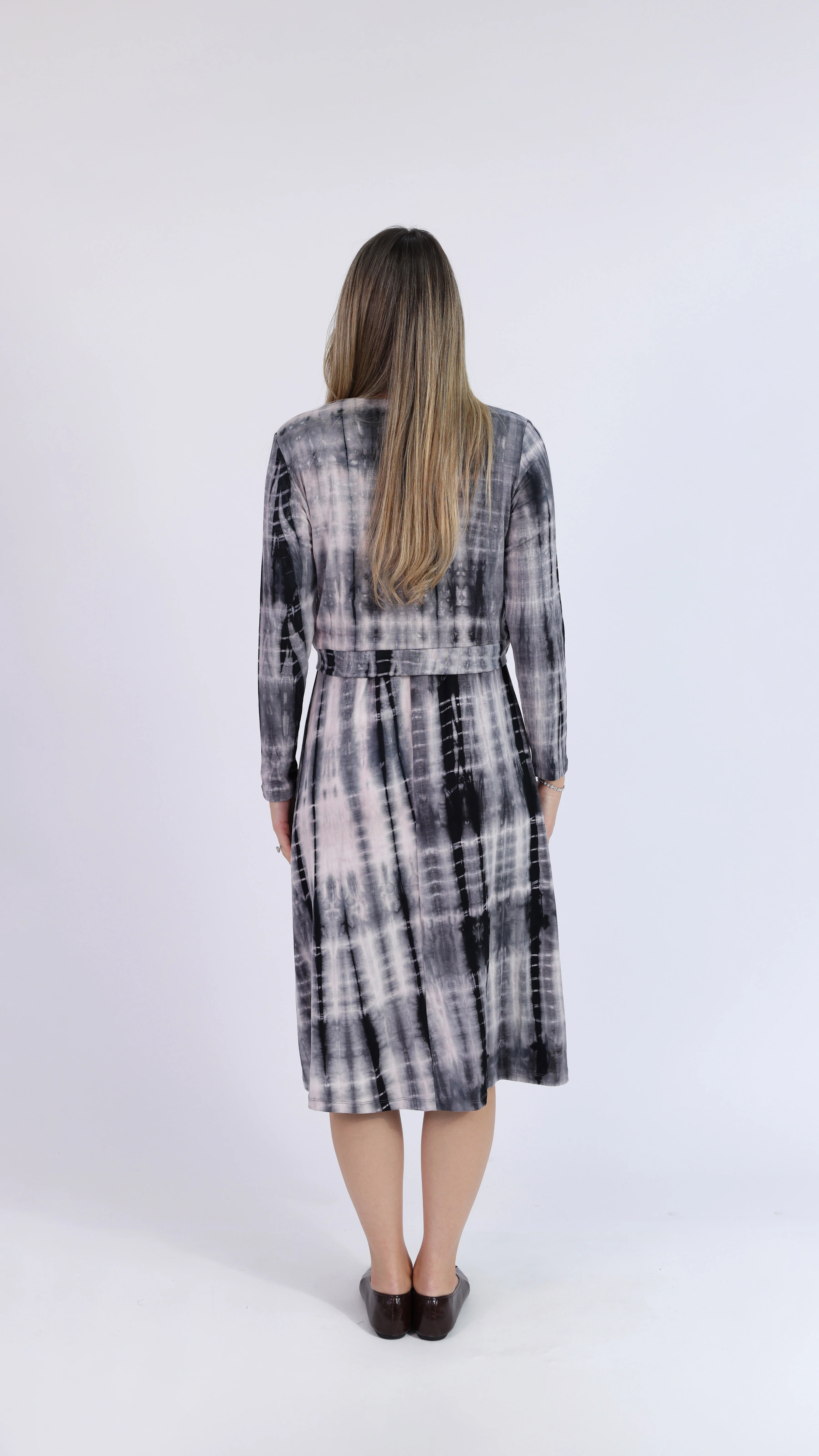 Nursing Dress / Black Tie Dye - Image 3