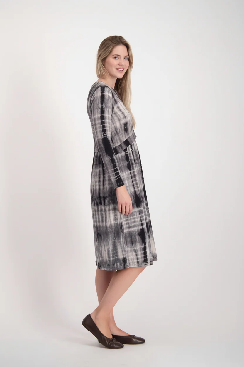 Nursing Dress / Black Tie Dye - Image 6